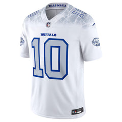 Buffalo Bills White #10 Shakir Men’s Football Jersey Game Day Fan