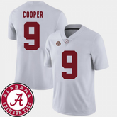 Alabama Crimson Tide #9 Cooper Football Jersey | White NCAA College Game Day Shirt | SEC Team Fan Gear