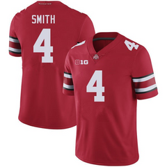 Ohio State Buckeyes #4 Smith Football Jersey | Red NCAA College Game Day Shirt | Big Ten Fan Gear