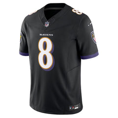 Baltimore Ravens Lamar Jackson #8 Black Football Fan Jersey – Men’s