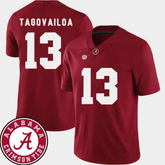 Alabama C.Tide #13 Tagovailoa Crimson Football Jersey