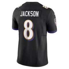 Baltimore Ravens Lamar Jackson #8 Black Football Fan Jersey – Men’s