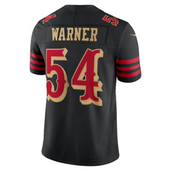 San Francisco 49ers Fred Warner #54 Black Alternate Football Jersey – Men’s Fan Gear