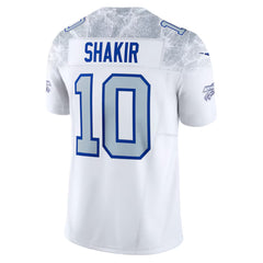 Buffalo Bills White #10 Shakir Men’s Football Jersey Game Day Fan