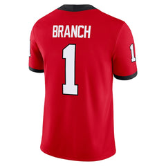 Georgia Bulldogs Red #1 Branch Football Jersey Vintage Game Day