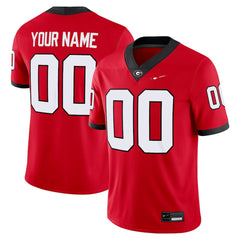 Georgia Bulldogs Custom Red #00 Football Jersey Personalized Name