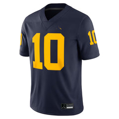 Michigan Wolverines Tom Brady Football Jersey Navy Maize Number 10 Classic