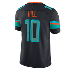 Miami Dolphins Black #10 Hill Men’s Football Jersey Game Day Fan