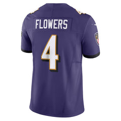 Baltimore Ravens #4 Flowers Purple Football Jersey – Men’s Fan Gear