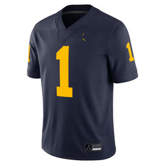 Michigan Wolverines Navy Maize Football Jersey Number 1 Game Day Shirt