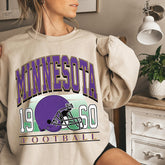 Classic Minnesota Football Sweatshirt, Minnesota Football Sweatshirt, Minnesota Vintage Football Crewneck, Minnesota Gift for Women