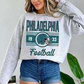 Vintage Philadelphia Sweatshirt For Him, Philadelphia Football Gift For Women, Retro Philadelphia Football Sweater, Philadelphia Crewneck