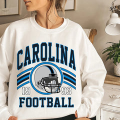 Carolina Football Sweatshirt, Football Fan Crewneck, Retro Carolina Football Gift for Women, Carolina Clothing, Football Sweatshirt