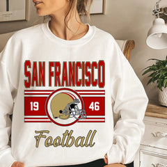 San Francisco Vintage Sweatshirt, Classic San Francisco Football Sweater, San Francisco Football Crewneck, San Francisco Football Sweatshirt