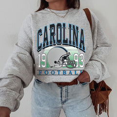 Classic Carolina Football Sweatshirt, Carolina Football Sweatshirt For Her, Carolina Vintage Football Crewneck, Carolina Gift for Women