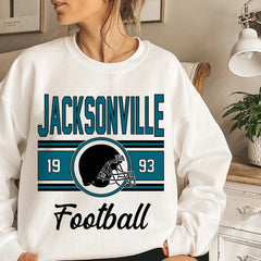 Jacksonville Vintage Sweatshirt, Classic Jacksonville Football Sweater, Jacksonville Football Crewneck, Jacksonville Football Sweatshirt