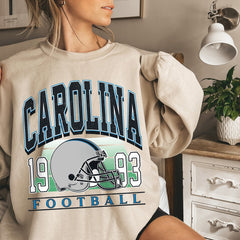 Classic Carolina Football Sweatshirt, Carolina Football Sweatshirt For Her, Carolina Vintage Football Crewneck, Carolina Gift for Women