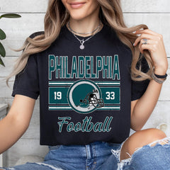 Philadelphia Football Shirt, Philadelphia Women's Gift, Philadelphia T-Shirt For Her, Retro Philadelphia Football Tee, Vintage Football Gift