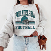 Philadelphia Retro Football Sweatshirt, Philadelphia Football Crewneck, Philadelphia Football Men's Gift, Philadelphia Vintage Sweater