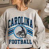 Carolina Football Sweatshirt, Football Fan Crewneck, Retro Carolina Football Gift for Women, Carolina Clothing, Football Sweatshirt