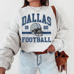 Dallas Football Sweatshirt For Him, Vintage Dallas Sweater, Dallas Football Retro Gift, Dallas Gift For Her, Dallas Football Men's Crewneck