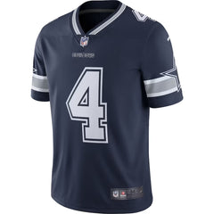 A navy blue football jersey with the number 4 on it.
