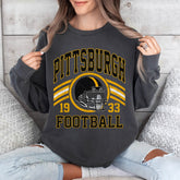Pittsburgh Sweatshirt For Him, Vintage Pittsburgh Football Gift, Retro Pittsburgh Football Sweater, Pittsburgh Football Crewneck For Women