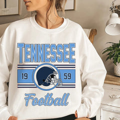 Tennessee Vintage Sweatshirt, Classic Tennessee Football Sweater, Tennessee Football Crewneck, Tennessee Football Sweatshirt for Women