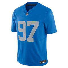 A blue football jersey with the number 97 on it.