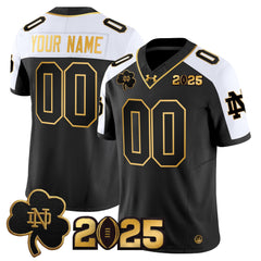 Notre Dame 2025 Football Custom Black Jersey | Personalized Fan Shirt