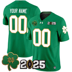 Notre Dame 2025 Football Custom Green Jersey | Personalized Fan Shirt