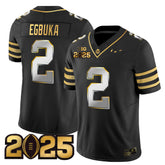 Ohio State Buckeyes #2 Egbuka Jersey 2025 Black College Football Shirt