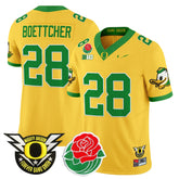 Oregon Ducks Boettcher #28 Jersey Rose Bowl 2025 NCAA Football Shirt