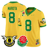 Oregon Ducks Mariota #8 Jersey Rose Bowl 2025 NCAA Football Shirt