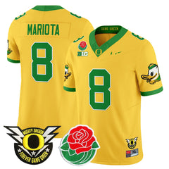 Oregon Ducks Mariota #8 Jersey Rose Bowl 2025 NCAA Football Shirt