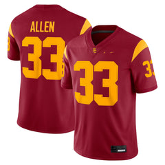 USC Trojans Marcus Allen #33 Cardinal NCAA Football Alumni Jersey
