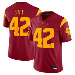 USC Trojans Ronnie Lott #42 Cardinal NCAA Football Alumni Jersey