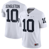 Penn State Nittany Lions Singleton #10 Football Jersey 2025 White Replica