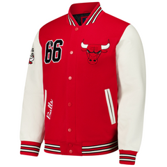 Teepact Chicago Bulls 66 NBA Full-Snap Varsity Jacket