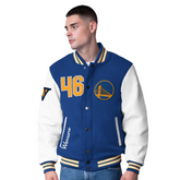 Teepact "Golden State Warriors" NBA Full-Snap Varsity Jacket
