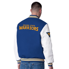 Teepact "Golden State Warriors" NBA Full-Snap Varsity Jacket