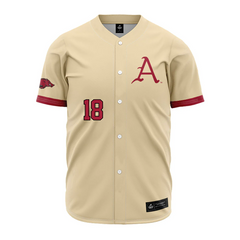 Teepact Reese Robinett 18 Arkansas NCAA Baseball Jersey