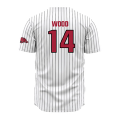 Teepact Gage Wood 14 Arkansas NCAA Baseball Jersey