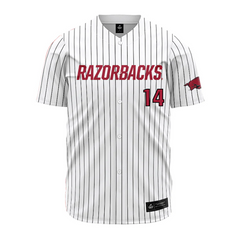 Teepact Gage Wood 14 Arkansas NCAA Baseball Jersey