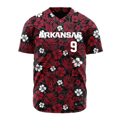 Teepact Wehiwa Aloy 9 Arkansas NCAA Baseball Jersey
