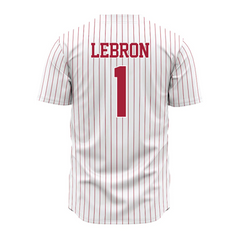 Teepact Justin Lebron 1 Alabama NCAA Baseball Jersey