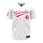Teepact Chase Olson 41 Nebraska NCAA Baseball Jersey