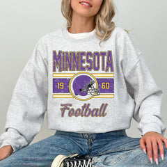 Vintage Minnesota Sweatshirt For Him, Minnesota Football Gift For Women, Retro Minnesota Football Sweater, Minnesota Football Crewneck