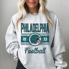 Vintage Philadelphia Sweatshirt For Him, Philadelphia Football Gift For Women, Retro Philadelphia Football Sweater, Philadelphia Crewneck