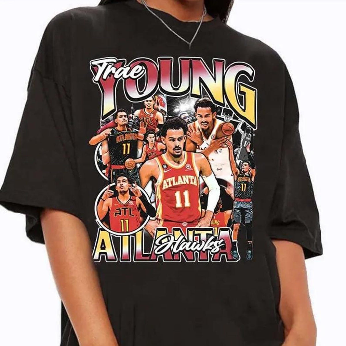 Vintage 90s Graphic Style Trae Young T-Shirt - Trae Young Sweatshirt Retro American Basketball Gift For Man and Woman Unisex Shirt